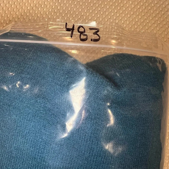 ✨Time and Tru Women's Cowl Neck Tunic Sweater LG 12/14 Teal knit - Picture 11 of 11